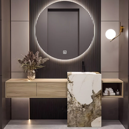 52"-72"Luxurious Bathroom Vanity with Sink Includes Individual Wood Color Drawer