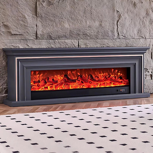 Aihm-Lon Indoor Electric Fireplace Overlay Holding Line Design 79”