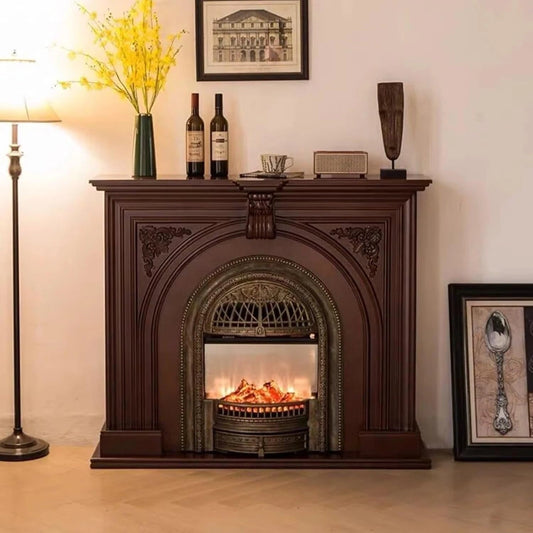 Aihm-Lon Indoor Electric Fireplace with Decorative Real Flame Insert 43”-59”