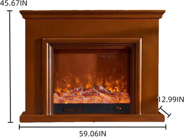 Aihm-Lon Freestanding Electric Fireplace 3D Bezel 47”-59”