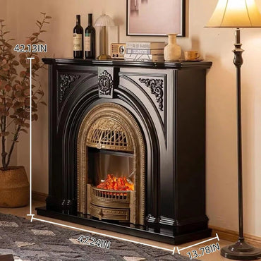 Aihm-Lon Modern Electric Fireplace Includes Arched Birdcage 43”-59”