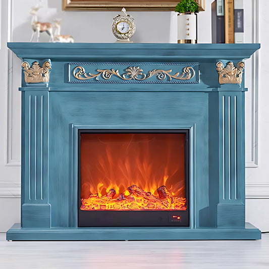 Aihm-Lon Blue Realistic Electric Fireplace with Remote Control 47.24"-59.05"