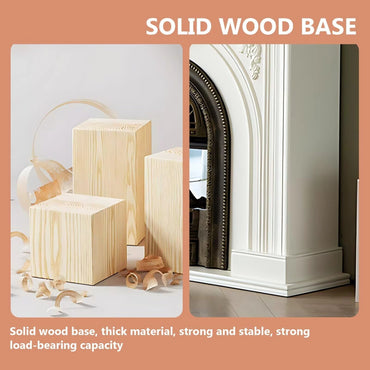 Aihm-Lon Electric Fireplace Heater with White Frame Realistic Flame 43.31"-59.05"