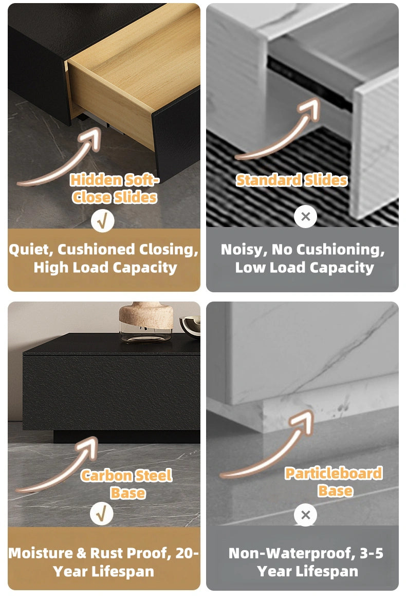 Aihm-Lon Electric Fireplace with 3D Dynamic Flame 71"-94.5"