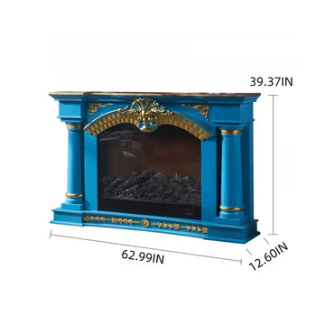 Aihm-Lon Electric Fireplace with Mantel Includes Vintage European Column 63”