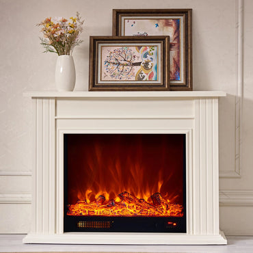 Aihm-Lon Electric Fireplace with 3D Realistic Flame & Layered Lines 39”-47”
