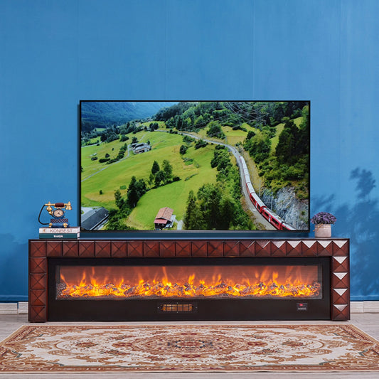 Aihm-Lon Electric Fireplace Includes Vintage Cover and White Matte Carving 47” Classic Vintage-Luxury