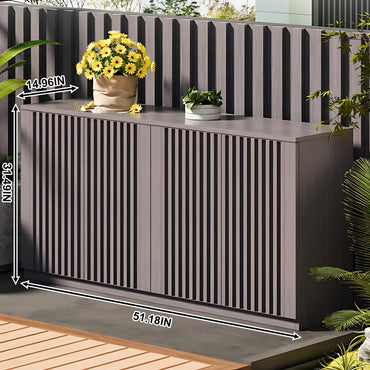 Aihm-Lon Large Outdoor Patio Storage Cabinet 51.18"-62.99"