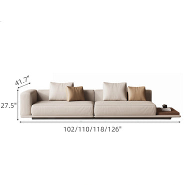 Aihm-Lon Commercial Grade Sofa Modern Horizon Straight Sofa 102"-126"