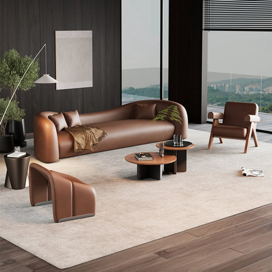 Aihm-Lon Commercial Curved Sofa Set with Table and Chair for Office Area Small Space 67"-94.5"