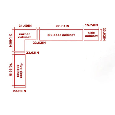 Aihm-Lon Wardrobes with Aluminum Alloy Door Frames Customizable 55"-94"