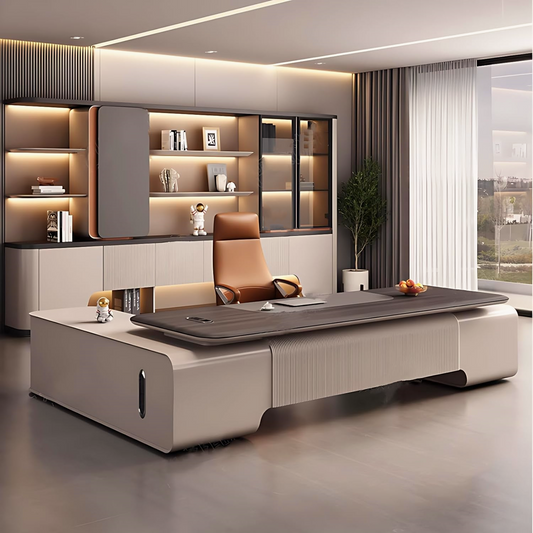 Aihm-Lon Executive Desk for Office Home 94.49"-125.98"