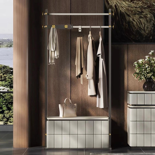 Aihm-Lon Low-key Clothes Rack Multi-Layer Lattice Panel Design 33’’