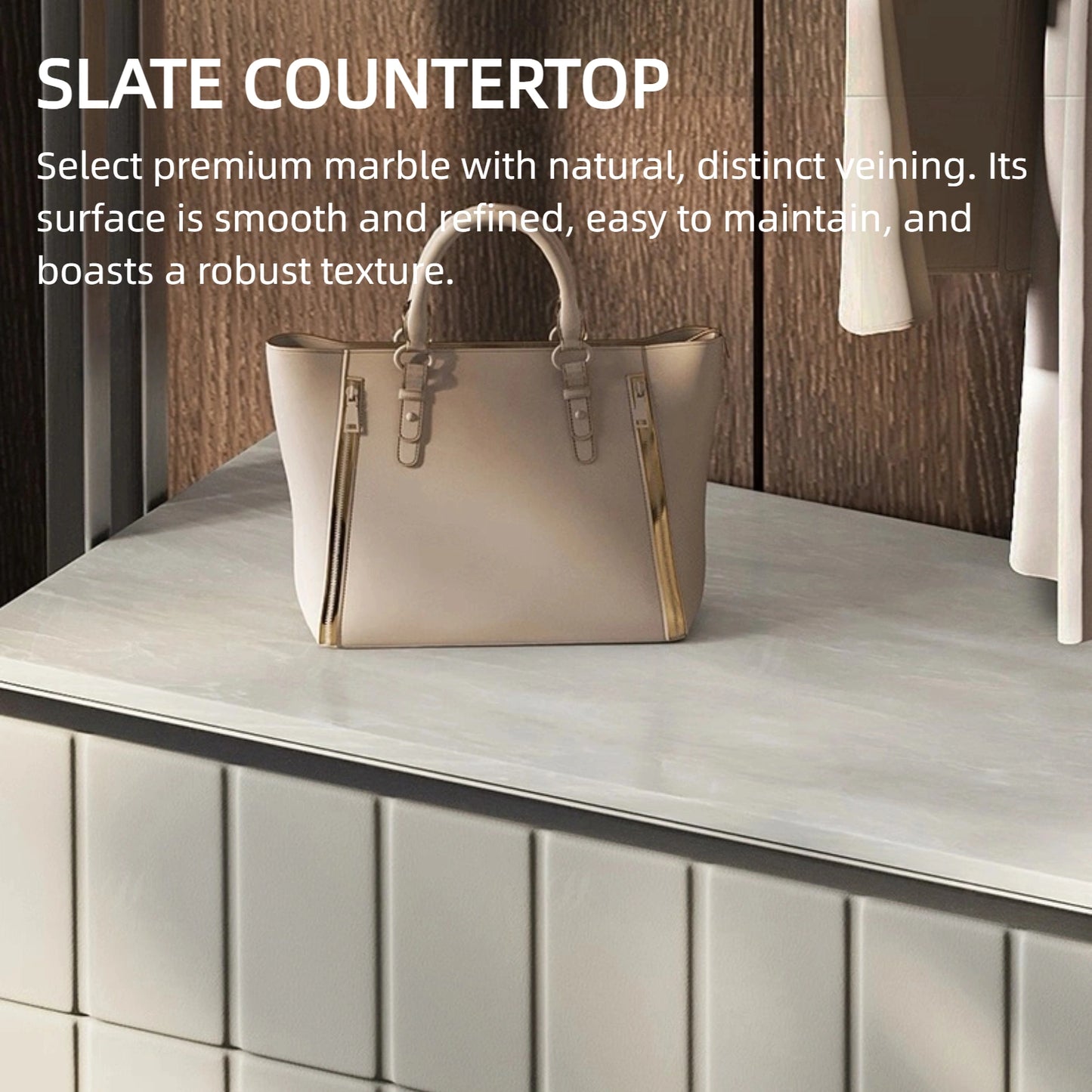 Aihm-Lon Low-key Clothes Rack Multi-Layer Lattice Panel Design 33’’