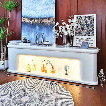 Aihm-Lon Electric Fireplace Modern TV Stands with Storage 70.86"