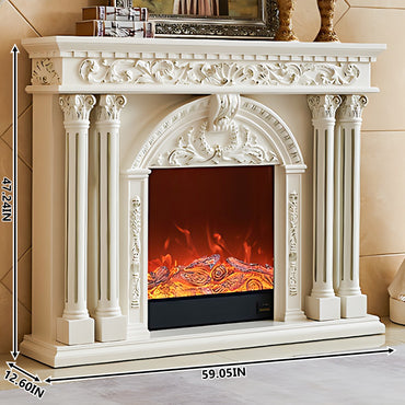 Aihm-Lon Freestanding Decorative Electric Fireplace 59"