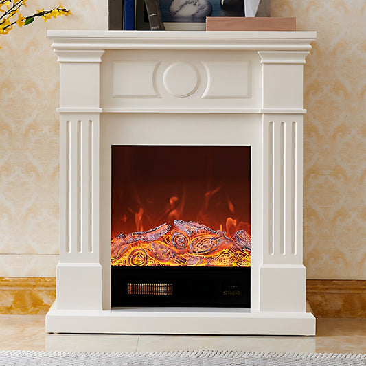 Aihm-Lon Electric Fireplace Heater with Mantel Realistic Flame 31.49"