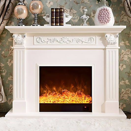 Aihm-Lon White Electric Fireplace Decorative Flame 47.24"