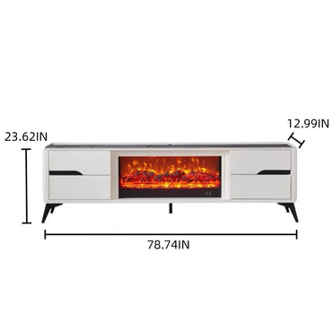 Aihm-Lon Modern Electric Fireplace Includes Exquisite Texture 79”
