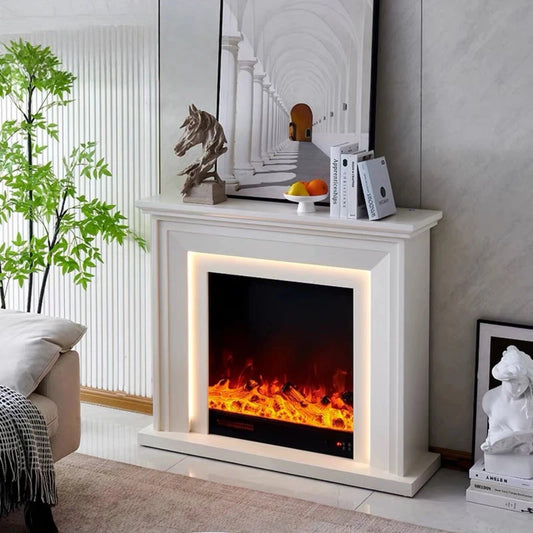 Aihm-Lon Tall Electric Fireplace with Modern Minimalist Design 47”-59”