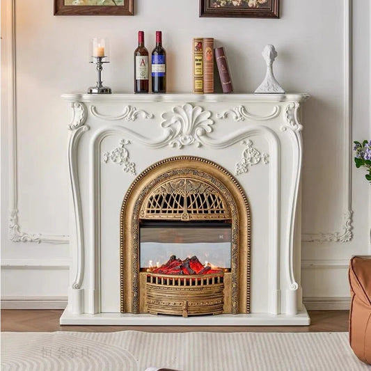 Aihm-Lon Freestanding Electric Fireplace Includes Metal Birdcage & 3D Relief 47” - 55”