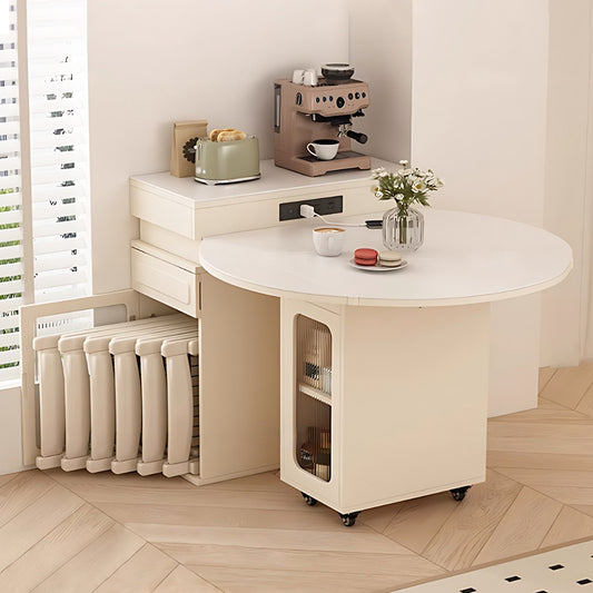 Aihm-Lon Kitchen Island with Foldable Extendable Table 74.60"