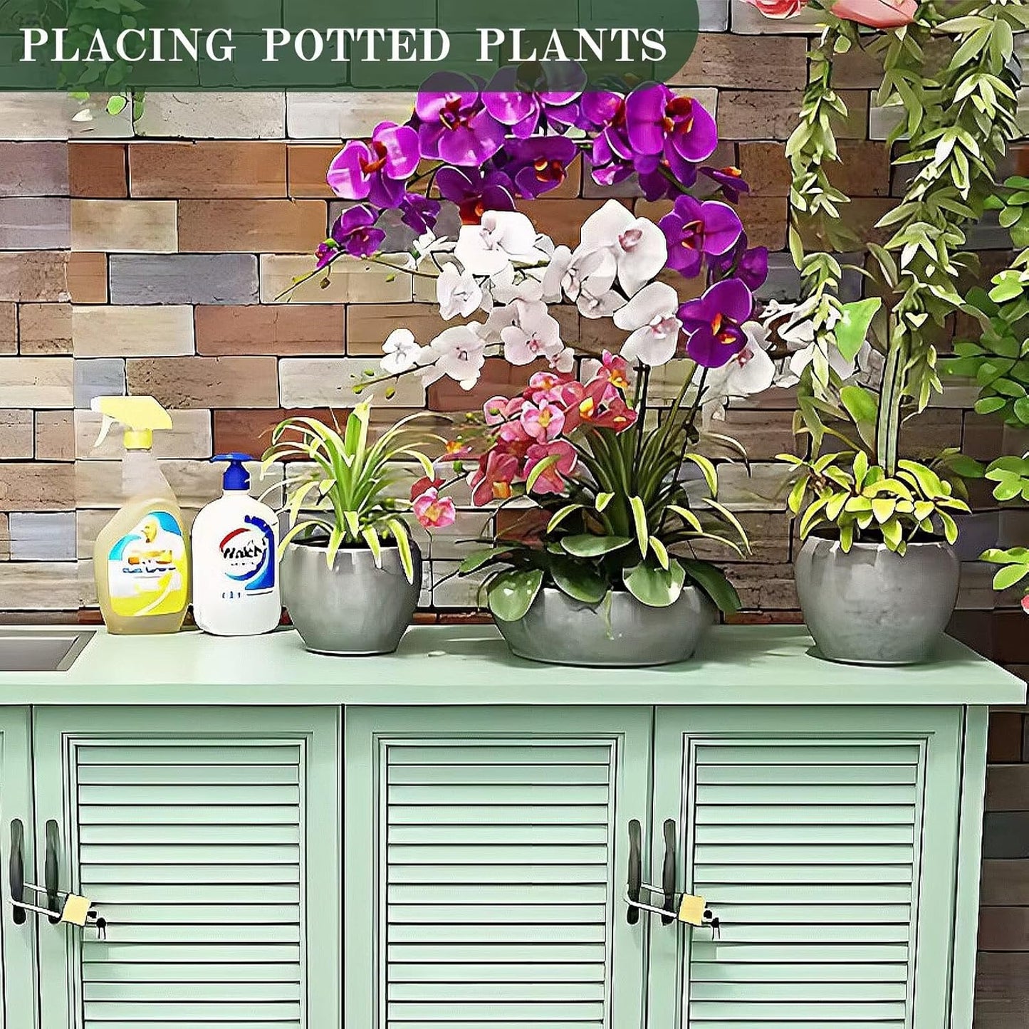 Aihm-Lon Retro Outdoor Kitchen Storage Cabinet with Sink 61.02"