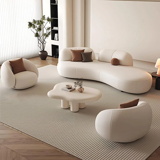 Aihm-Lon Commercial Grade Sofa Set with Table and Chair 75''-87''