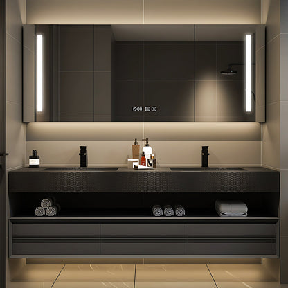 56"-96"Modern Bathroom Vanities with Three Large Drawers