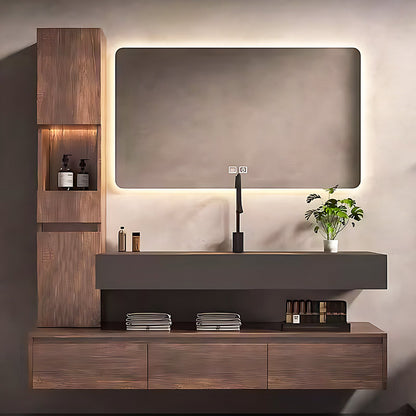 52“-72”Floating Bathroom Vanity with Sink Includes Ample Storage Space