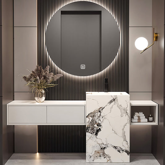 52"-72"Luxurious Bathroom Vanity with Sink Includes Individual White Drawer