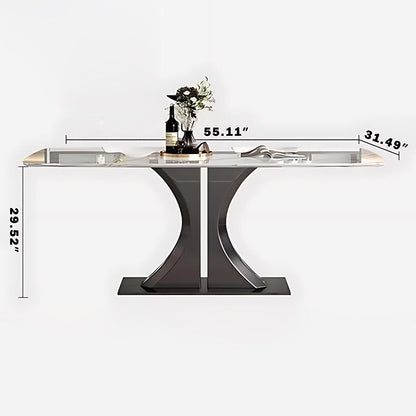 55"Dining Table - Modern Dining Table with Exquisite Texture