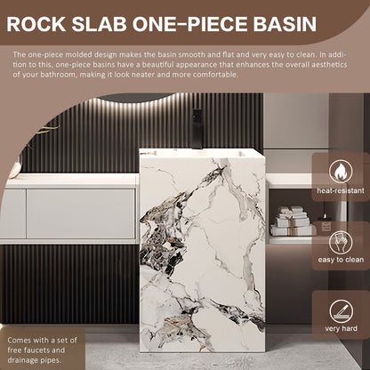 52"-72"Luxurious Bathroom Vanity with Sink Includes Individual White Drawer