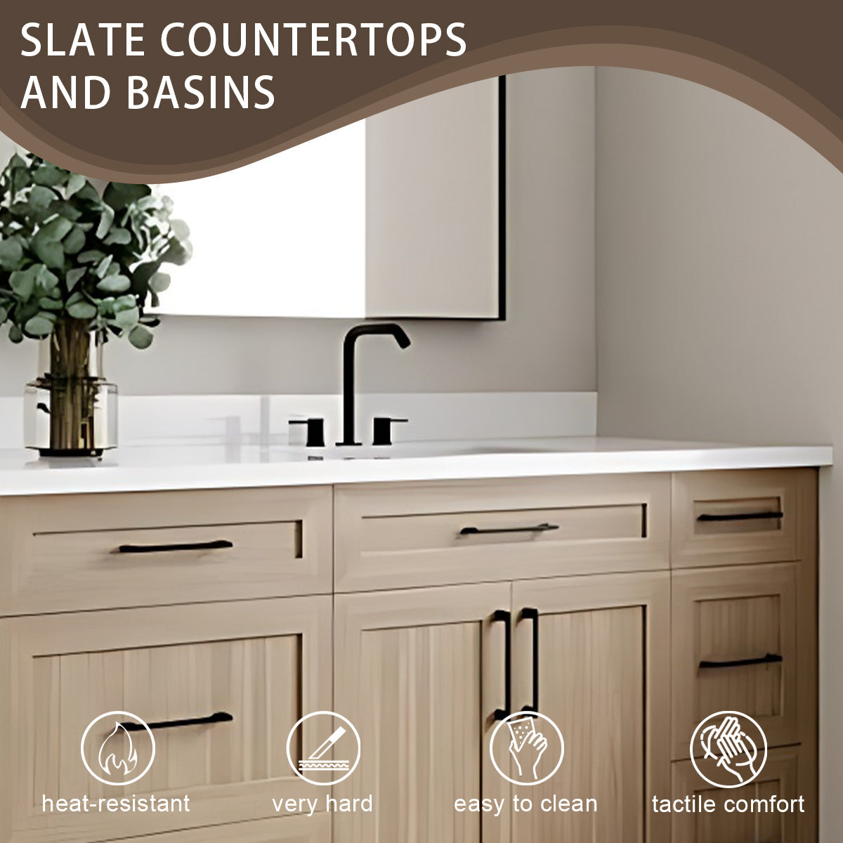 76"- 96"Luxury Solid Wood Style Double Sink Bathroom Vanity ,Storage Cabinets