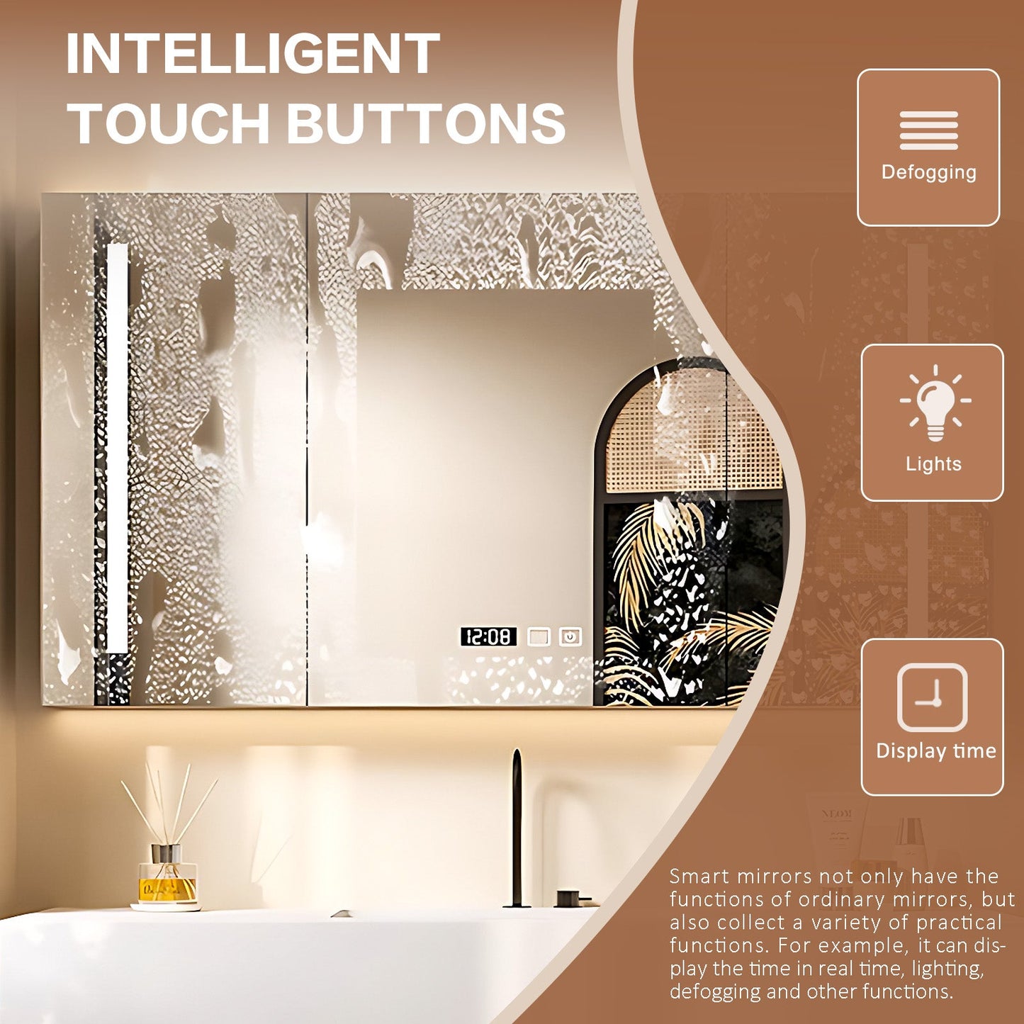 40‘’-64‘’ Modern Bathroom White Sink Vanity With Large Wooden Drawers