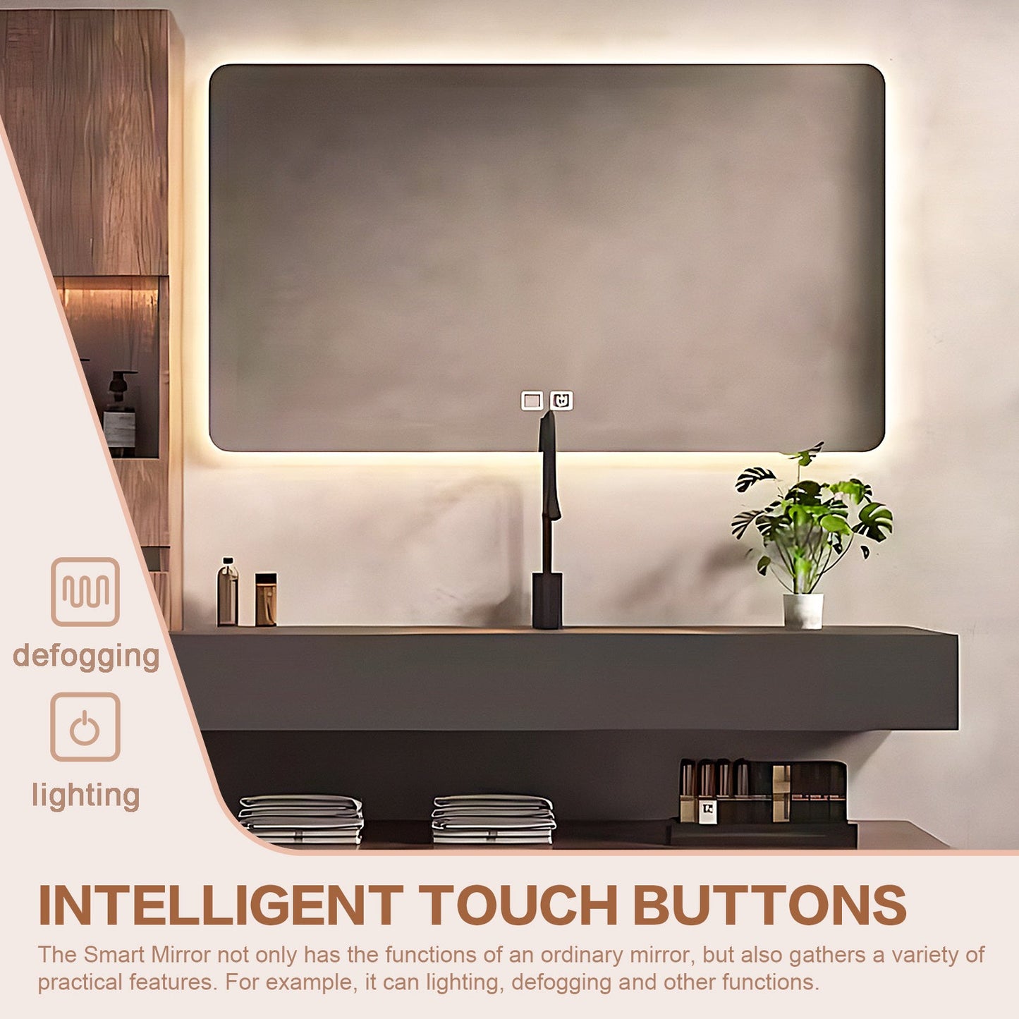 52“-72”Floating Bathroom Vanity with Sink Includes Ample Storage Space