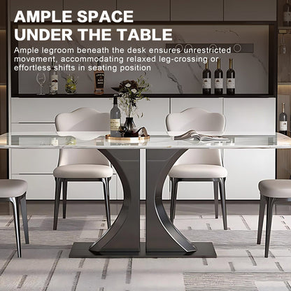 55"Dining Table - Modern Dining Table with Exquisite Texture