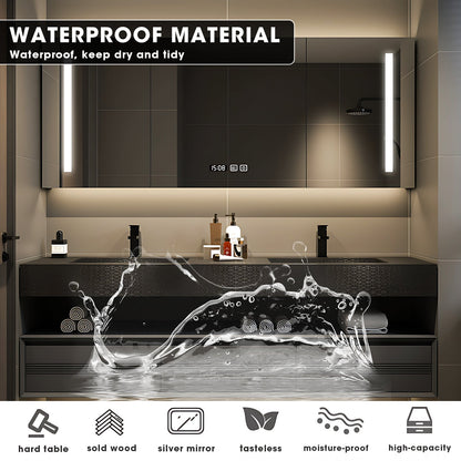 56"-96"Modern Bathroom Vanities with Three Large Drawers