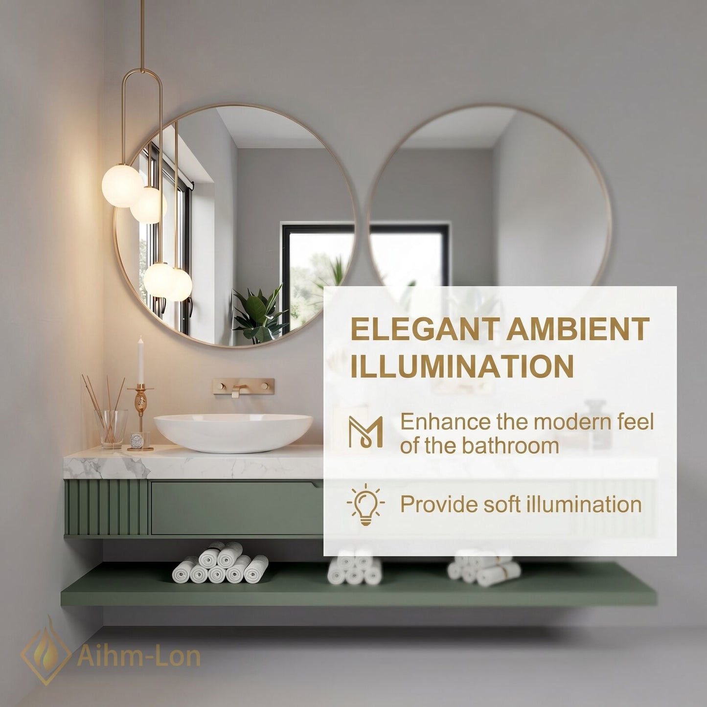 60''-96'' Double Bathroom Vanity with Sink Marble-look Countertop Separate Drawers Shelf