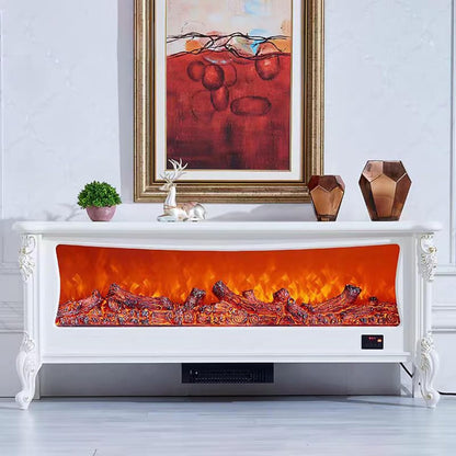 Aihm-Lon White Electric Fireplace with Exquisite Patterns 30”-54”