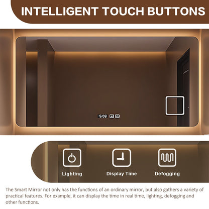 56"- 96" Modern Bath Vanity Set with Smart Backlit Mirror