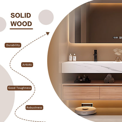 56"- 96" Modern Bath Vanity Set with Smart Backlit Mirror