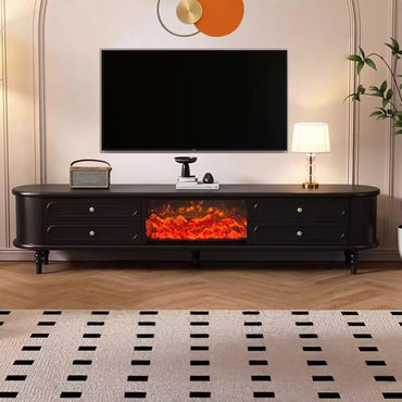 Aihm-Lon Indoor Electric Fireplace Includes French Curved Design 71”- 95”