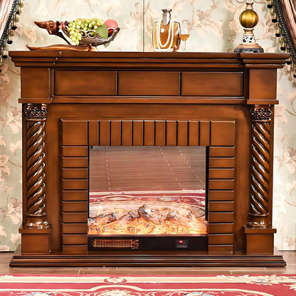 Aihm-Lon Luxurious Electric Fireplace Includes Rotary Thread Design 59”