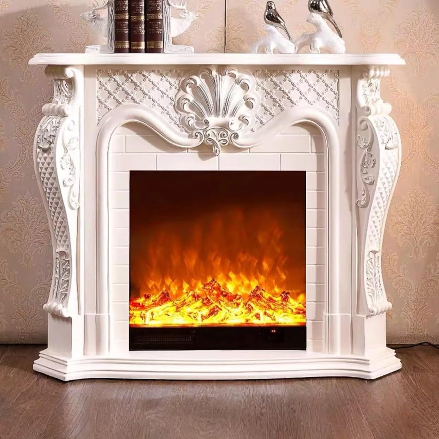 Aihm-Lon Classic Electric Fireplace Retro Style 47”