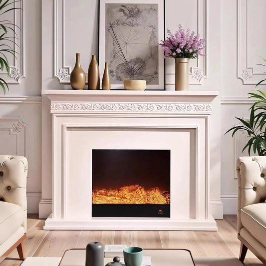 Aihm-Lon Electric Fireplace with Mantel Simple Modern Style 59”