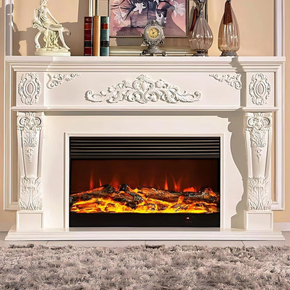 Aihm-Lon Luxury Electric Fireplace with Exquisite Carved Texture 71”