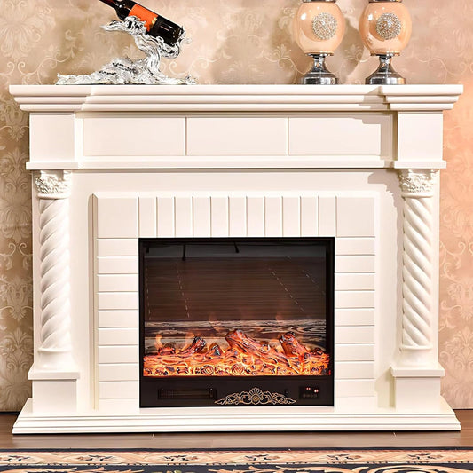 Aihm-Lon Luxurious Electric Fireplace Includes Rotary Thread Design 59”