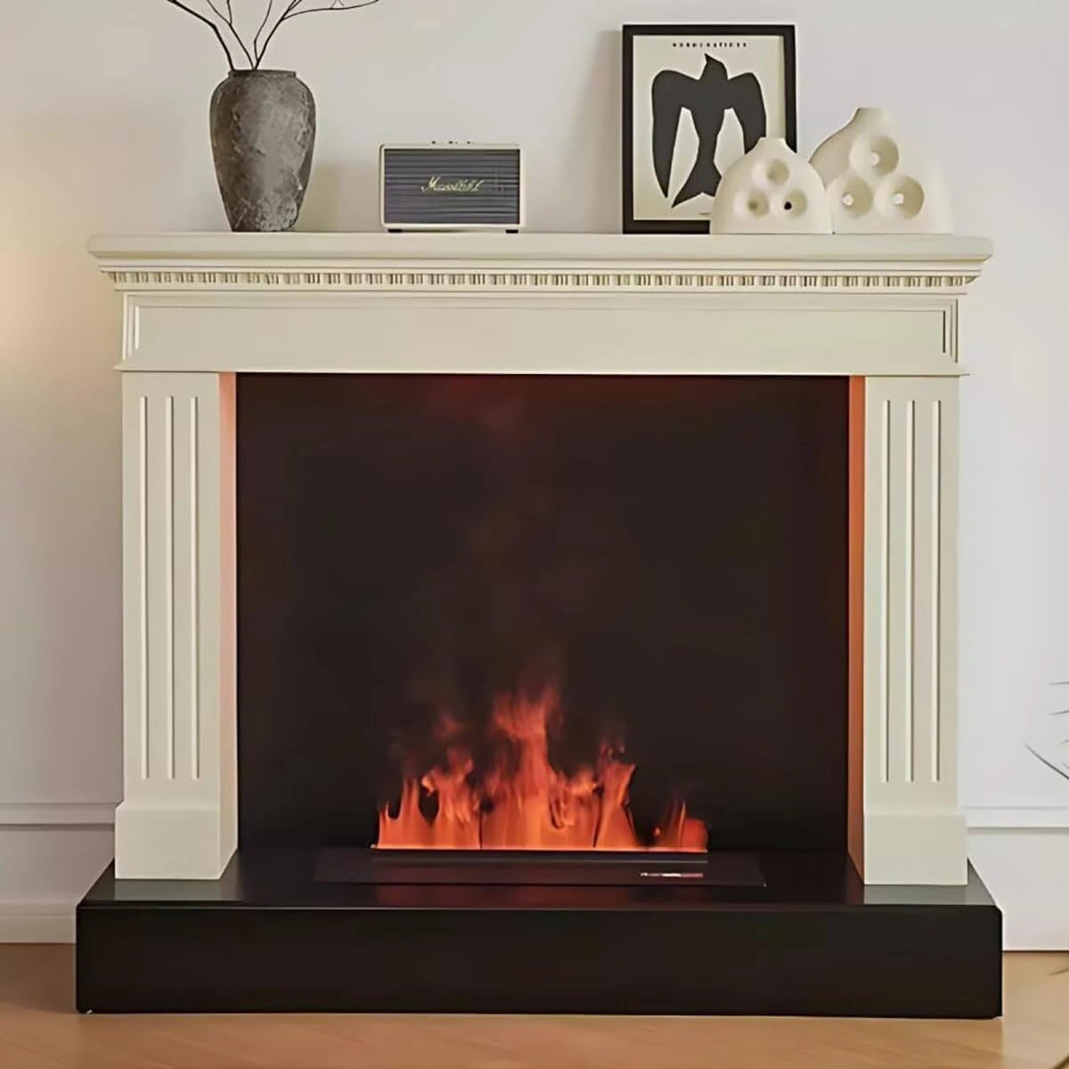 Aihm-Lon Freestanding Electric Fireplace with Modern Minimalist Design 59”