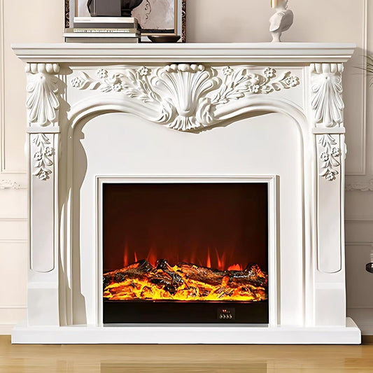 Aihm-Lon Exquisite Electric Fireplace with Spacious Countertop 55”